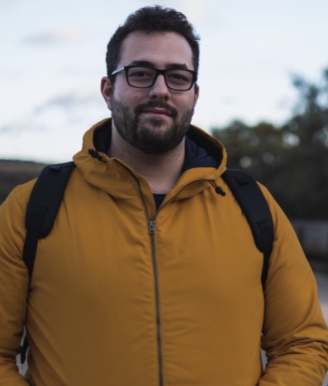 Portrait of Álvaro Suárez outdoors